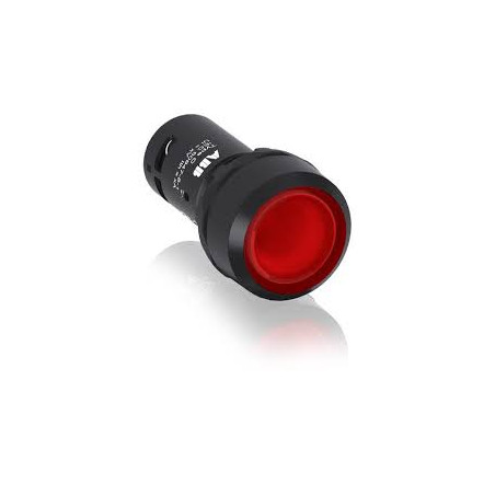Abb CP1-11R-01 ,Montaj 22mm,Kontak-1K,Kırmızı-24v Yaylı,Kompakt M22 Buton