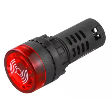 Cat AD16-22SM1 ,Montaj 22mm,Kırmızı-24vac dc,Ses 90dB,M22 Buzzer Siren