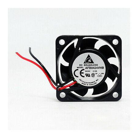 Delta AFB0424VHB ,Ebat 40x15mm,Besleme 24vdc 0.15A 2.4W,Hava 13-Cfm,2-Kablo Fan