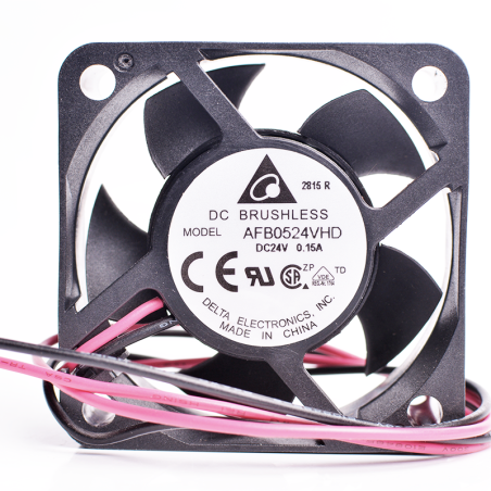Delta AFB0524VHD ,Ebat 50x20mm,Besleme 24vdc 0.15A 2.4W,Hava 20-Cfm,2-Kablo Fan