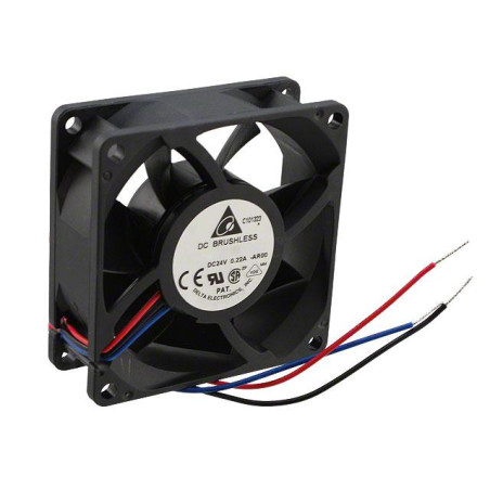 Delta AFB0624VHD-AR00 ,Ebat 60x20mm,Besleme 24vdc 0.22A 2.2W,20-Cfm,3 Kablo Fan