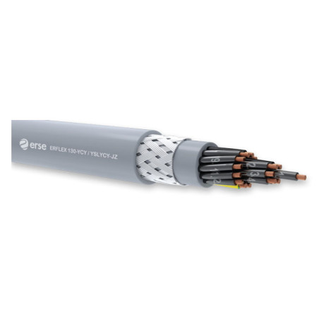 Erse YSLYCY-4x1.5 ,Kesit 1.5mm ,4-Damar Çok Telli,Blendajlı Örgülü,Pvc Kumanda Kablo