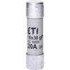 Eti GPV-20A 10x38 ,Ebat 10x38mm,1000vdc 20 Amper,gPV Hızlı,Ges Kartuş Sigorta