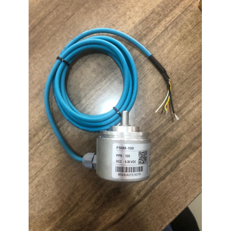 Fenac F50M-100 ,Gövde 50mm,Mil 8mm,Besleme 5v..24vdc,Çıkış 3-HTL 100-Pals,5-Kablo 2mt,Enkoder