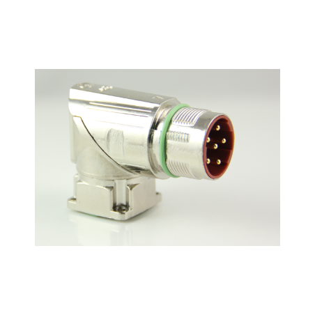 Maojwei M923-6D ,Açılı Sabit,M23 6pin Erkek,Soket Konnektör