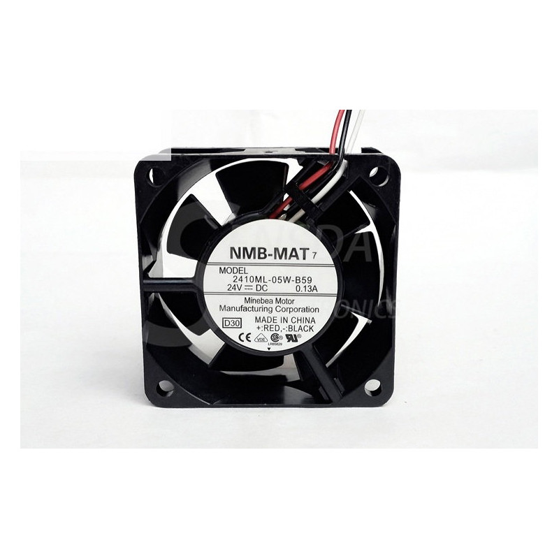 Nmb-Mat 2410ML-05W-B79-E00 ,Ebat 60x25mm,Besleme 24vdc 0.13A 4.6W,Hava 33-Cfm,3-Kablo Fan