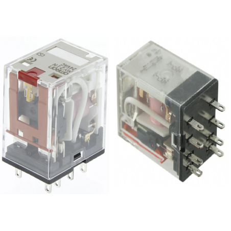 Omron MY2IN-AC24 ,Bobin 24vac,Kontak 2A2K 5 Amper,Led,Kalın-8pin,Röle