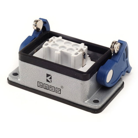 Emas EBM06PM42 ,Düz Sabit,Kilitli 6pin Dişi,Makine Priz