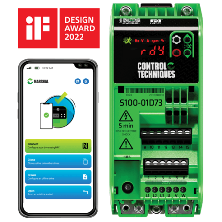 Nidec S100-02463-0A0000 ,Güç 2.2kw 380vac,3 Faz TriFaz,Ac Motor Sürücü Inverter