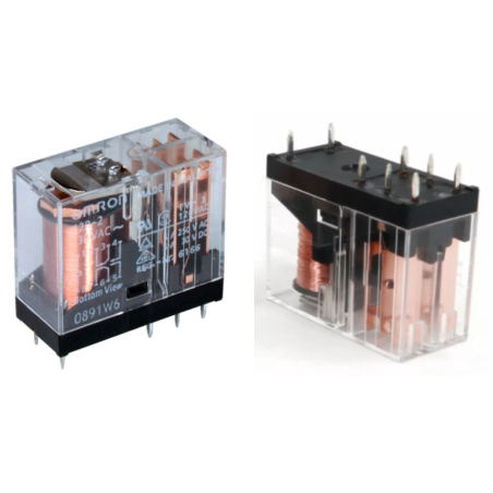 Omron G2R-2-AC230,Bobin 220vac,Kontak 2A2K 5 Amper,İnce-8pin,Röle