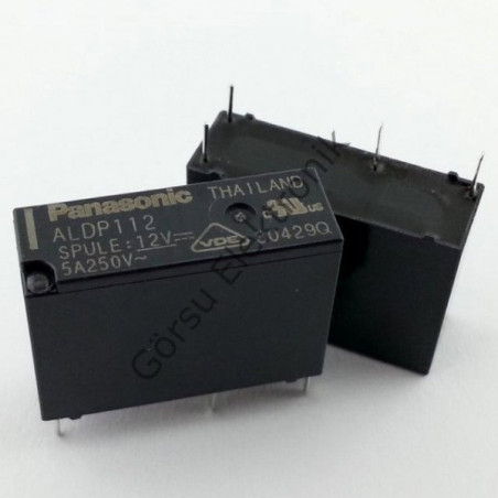 Panasonic ALDP112W ,Bobin 12vdc,Kontak 1A 5 Amper,Pcb-4pin,Röle
