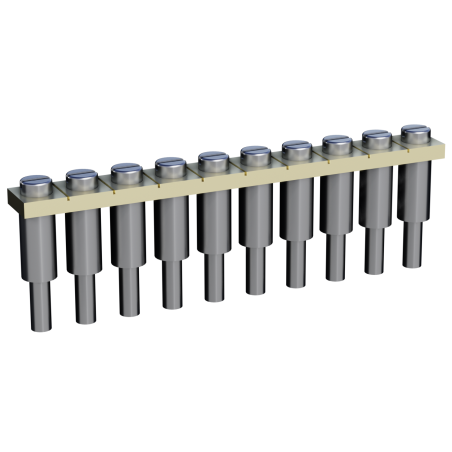 Tbloc SCC 2.5 10 ,TBL Seri,Kesit 2.5mm ,10pin,Klemens Üst Köprü