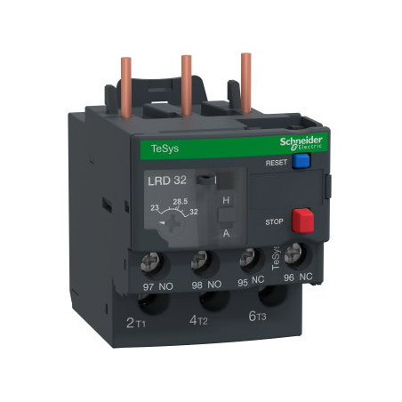 Schneider LRD32 ,LC1D25..LC1D38 Kontaktör için,Ayar 23..32 Amper,Kontak-1A1K,Motor Termik