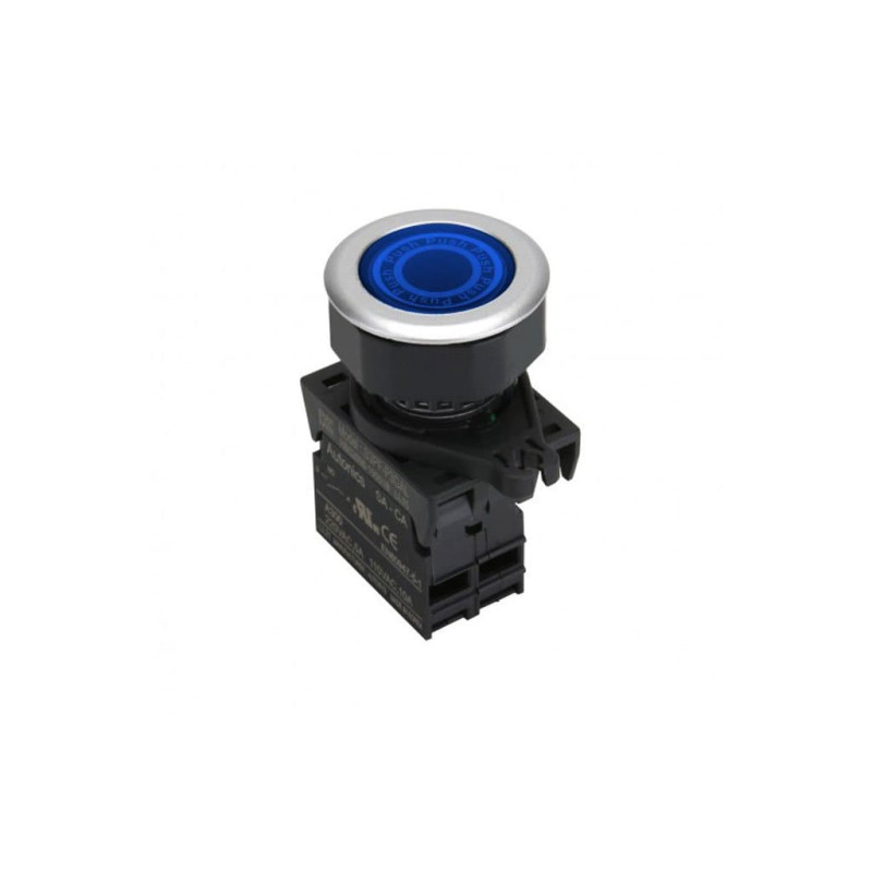 Autonics S3PF-P3BALM ,Montaj 30mm,Kontak-1A,Mavi-24v Yaylı,M30 Buton