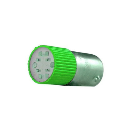 Tork BA9SC-24-Y ,Yeşil 24vac dc Led Ampul