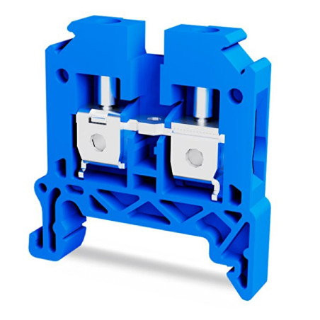 Tbloc TBL4-MV ,Renk Mavi,Kesit 4mm ,Vidalı Ray Klemens