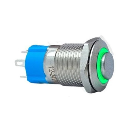 Çin E12A-G ,Montaj Metal 12mm,M12-20mm,Kontak-1A,Yeşil-24vdc,Kalıcı Buton