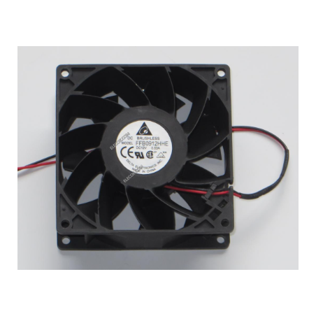 Delta FFB0912HHE ,Ebat 92x38mm,Besleme 12vdc 0.35A 4.2W,Hava 71-Cfm,2-Kablo Fan