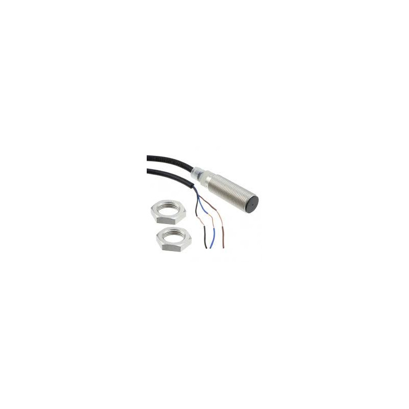 Omron E2B-M12KS04-WP-C1 ,Ebat M12x40mm,Ölçüm 4mm,Çıkış NPN-NO,Besleme 10v..30vdc,3-Kablo,Endüktif Metal Sensör