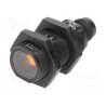 Omron E3FA-RP21 ,Ebat M18x45mm,Ölçüm 4mt,Çıkış PNP-NO NC,Besleme 10v..30vdc,Soket M12 4pin,Reflektör Fotosel
