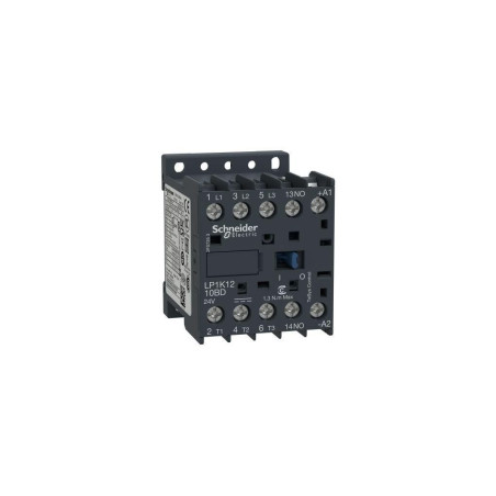 Schneider LP1K1210BD ,Bobin 24vdc,Güç 5.5kw 12 Amper,Kontak-3P 1A,Mini Kontaktör