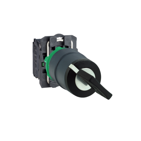 Schneider XB5AD53 ,Montaj 22mm,3-Konum Kontak-2A,Siyah Yaylı,M22 Anahtar