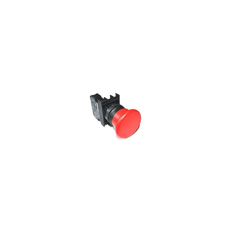 Emas B100MK ,Montaj 22mm,Kontak-1A,Kırmızı Mantar Yaylı,M22 Buton