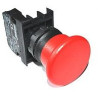 Emas B100MK ,Montaj 22mm,Kontak-1A,Kırmızı Mantar Yaylı,M22 Buton