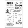 Gemo DZ482-230VAC ,Ebat 48x48mm,Besleme 110v..220vac,Kontak-2A1K,Start Girişli,Zaman Röle