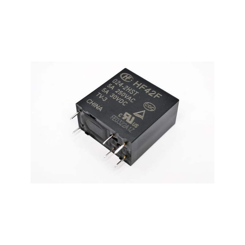 HongFa HF42F 024-2HST ,Bobin 24vdc,Kontak 1A 5 Amper,Pcb-6pin,Röle