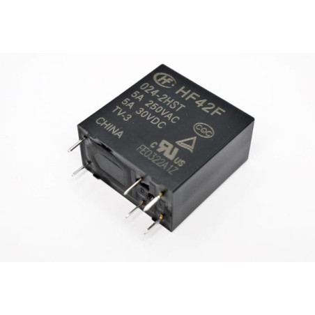 HongFa HF42F 024-2HST ,Bobin 24vdc,Kontak 1A 5 Amper,Pcb-6pin,Röle