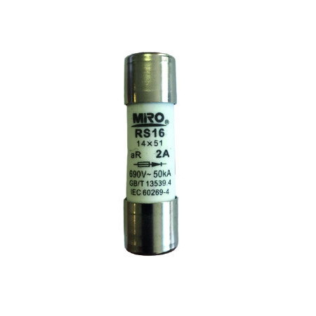 Miro RS16Z 40A ,Ebat 14x51mm,40 Amper,aR Hızlı,Kartuş Sigorta