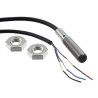 Omron E2B-M12KS02-WP-B2 ,Ebat M8x40mm,Ölçüm 2mm,Çıkış PNP-NC,Besleme 10v..30vdc,3 Kablo,Endüktif Sensör