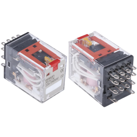 Omron MY4IN-GS-R-AC220 ,Bobin 220vac,Kontak 4A4K 6 Amper,Led,Kalın-14pin,Röle