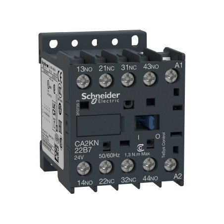 Schneider CA2KN22B7 ,Bobin 24vac,Kontak 2A 2K,Mini Kumanda Kontaktör
