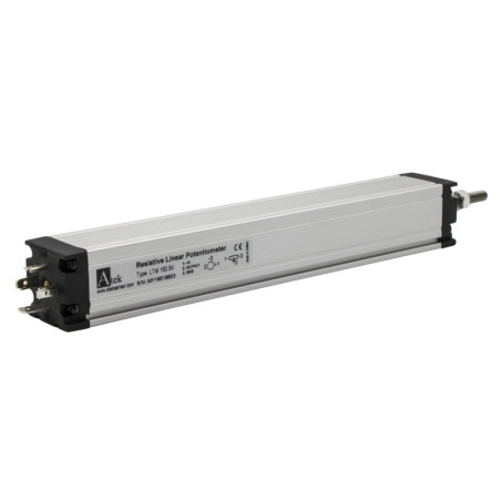 Atek LTM50-5K ,Ölçüm 50mm,Çıkış 5K Pot,Soket DIN-4-Pin,Lineer Potansiyometre