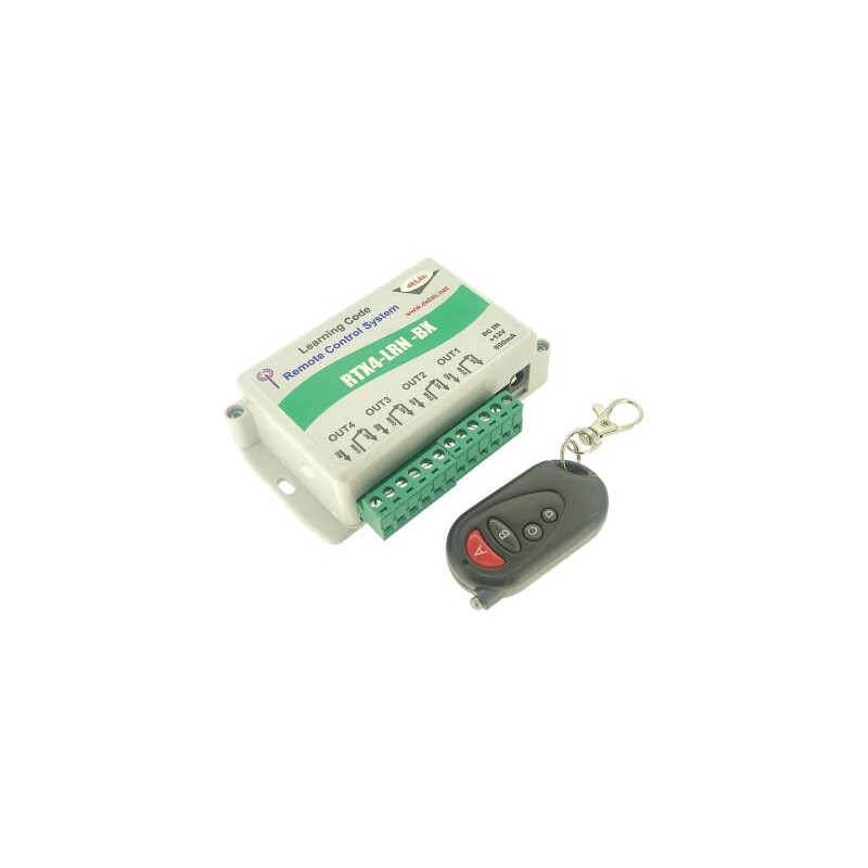 Delab RTX4-LRN-SET ,Besleme 12vdc,Mesafe 50mt,4-Kanal,Uzaktan Kumanda Adaptör yok