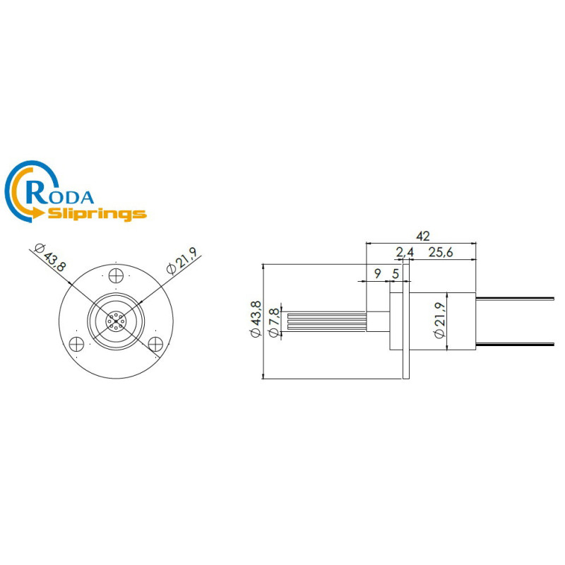 SlipRing ZER-X5 RSZ-053-01-S001 ,18-Kutup 250v 10a SlipRing Modül
