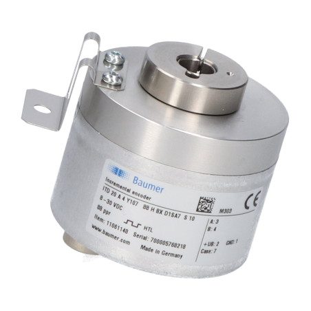 Baumer ITD20A4Y107-88HBX-D1SA7S10 ,Gövde 58mm,Delik 10mm,Besleme 8v..30vdc,Çıkış 2-HTL 88-Pals,Soket M16 7-Pin,Enkoder