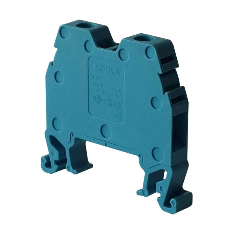 Onka MRK-6-MV ,Renk Mavi,Kesit 6mm ,Vidalı Ray Klemens