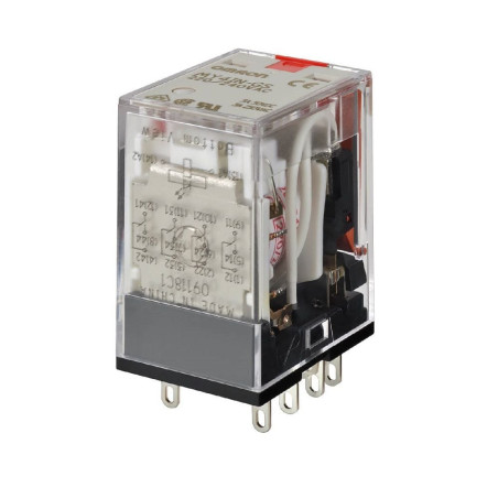 Omron MY4IN-GS-AC220 ,Bobin 220vac,Kontak 4A4K 6 Amper,Led,Kalın-14pin,Röle