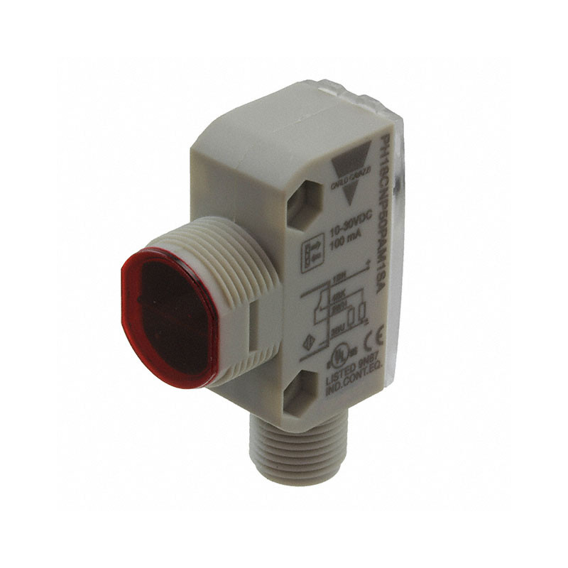 CarloGavazzi PH18CNP50PAM1SA ,Ebat M18x15x35mm,Ölçüm 5mt,Çıkış PNP-NO NC,Besleme 10v..30vdc,Soket M12 4pin,Reflektör Fotosel