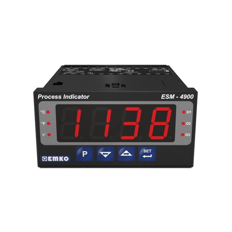 Emko ESM-4900.12011 0000 0000 ,Ebat 96x48mm,Besleme 110v..220vac,Çıkış Kontak-1A1K,Giriş UNIVERSAL,Proses Kontrol