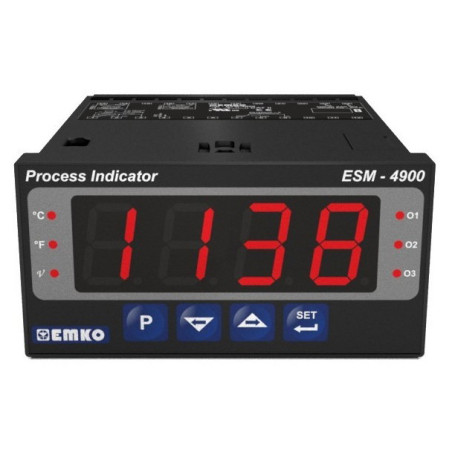 Emko ESM-4900.12011 0000 0000 ,Ebat 96x48mm,Besleme 110v..220vac,Çıkış Kontak-1A1K,Giriş UNIVERSAL,Proses Kontrol