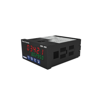 Emko EZM-4950.10010 0001 0000 ,Ebat 96x48mm,Besleme 110v..220vac,Çıkış Kontak-1A1K,6-Hane,Sayıcı Takometre Zaman Röle