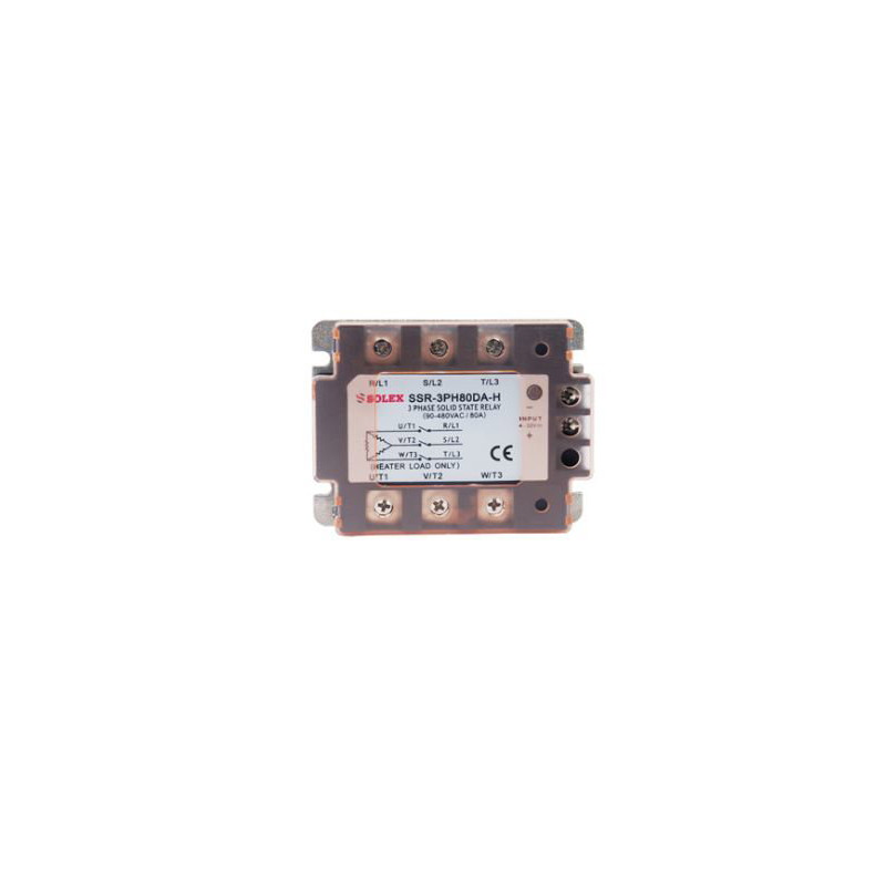Soljex SSR-3PH80DA-H ,Güç 3x480vac 80 Amper,Kontrol 3v..30vdc,3-Faz,Dc-Ac Solid State Röle