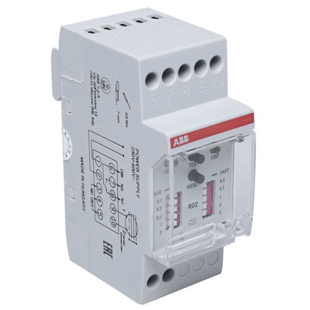Abb RD2 ,Besleme220v..400vac,Kontak 1A1K,Toprak Kaçak Akım Röle
