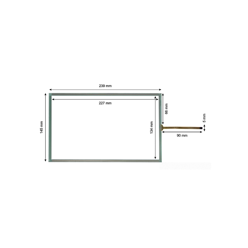 Delta DOP110-TOUCH ,Model 10.1 ,Ebat 239x145mm,Soket 4pin,Dokunmatik Cam Touch