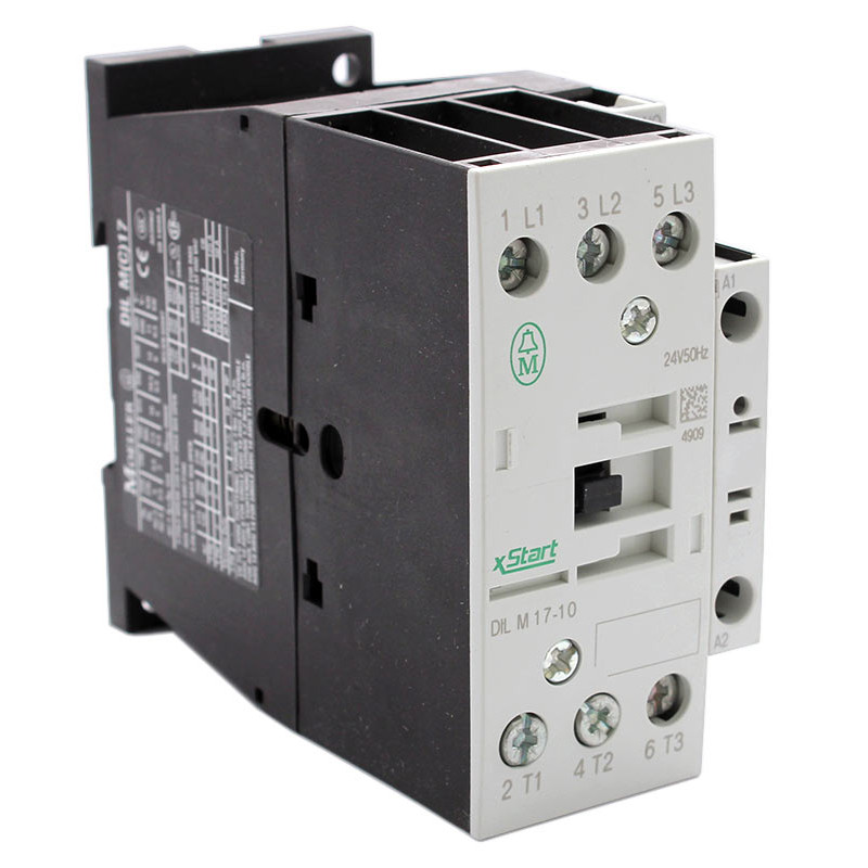 Eaton DILM17-10 24V ,Bobin 24vac,Güç 7.5kw 17 Amper,Kontak-3P 1A,Kontaktör