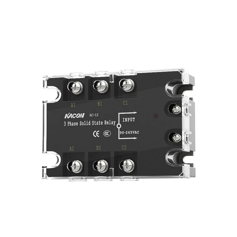 Kacom KMSR-AT0604 ,Güç 3x480vac 60 Amper,Kontrol 90v..220vac,3-Faz,Ac-Ac,Solid State Röle